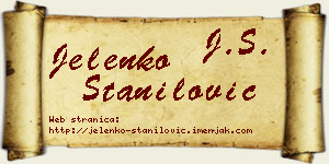 Jelenko Stanilović vizit kartica